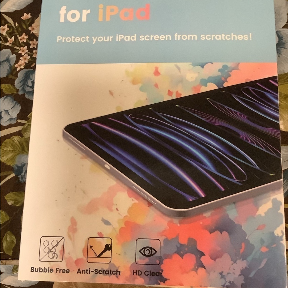 3/$20 iPad screen protector 8.5 x 11"